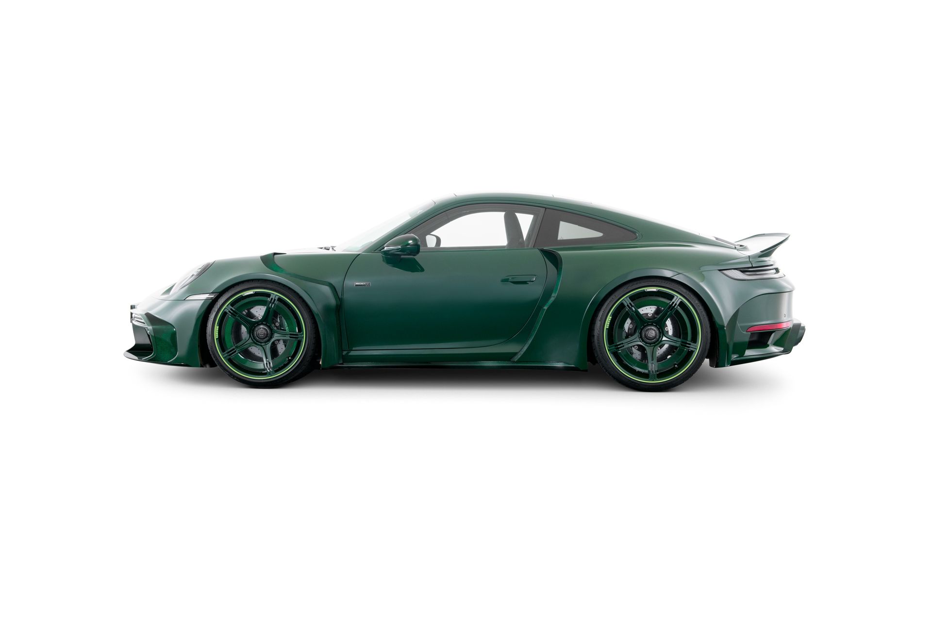BRABUS 900 ROCKET R MEAN GREEN - Porsche 911 Turbo S Coupé Sideview
